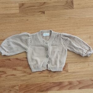 Quincey Mae Organic Cardigan Sweater 3/6 Mos